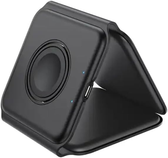Revolutionize Your Charging Routine with the 3-in-1 Magnetic Wireless Charger Dock for Apple Devices – Portable Foldable Design for Fast Charging i Phone 12-16, Apple Watch & Air Pods – Sleek Black Finish for Home & Travel Convenience – Ultimate Multi-Device Charging Solution