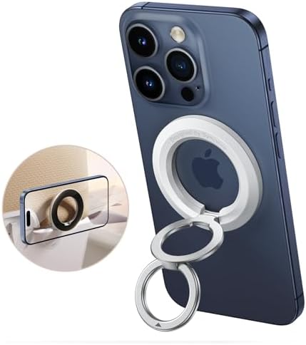 SYNCWIRE Mag Safe Phone Ring Holder – Stylish Magnetic Grip & Hands-Free Kickstand for i Phone 16, 15, 14, 13, 12 Pro Max – Secure 360° Rotation, Durable Build for Everyday Convenience & Enhanced Stability