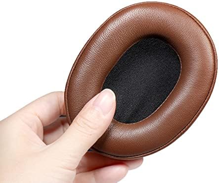 Premium Replacement Earpads for Audio-Technica ATH-SR50 BT Headphones – Luxurious Protein Leather Cushions for Enhanced Comfort and Sound Quality – Quick Installation and Durable Design in Classic Black with Buckle