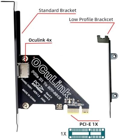 Elevate Your Computing Power: Cablecc SFF-8612 Oculink to M.2 NVMe PCIe SSD Enclosure Adapter for 2280 SSDs – Ultimate Speed and Compatibility Upgrade for Your Mainboard