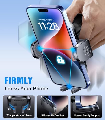 Universal CD Slot Phone Mount for Cars – 360° Adjustable Hands-Free Holder for i Phone & Android Devices – Durable and Easy Installation – Sleek Black Design for Safe Driving – Perfect Accessory for Navigation and Music Enjoyment