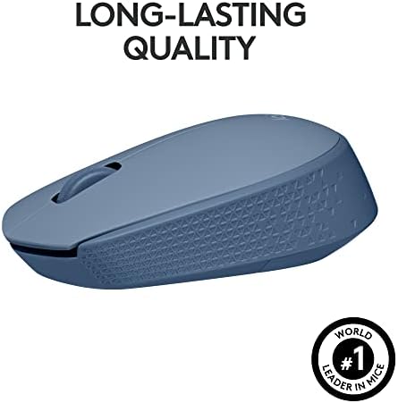 Logitech M170 Wireless Mouse – Ultra-Responsive Optical Tracking, Ambidextrous Design for All Users, 2.4 GHz USB Mini Receiver, 12-Month Battery Life, Perfect for PC, Mac & Laptop – Elevate Your Productivity with Seamless Wireless Freedom