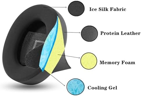 Cooling Gel Replacement Ear Pads for Bose 700 Wireless Headphones – Experience Unmatched Comfort with Advanced Ice Silk Fabric & High-Density Memory Foam for Superior Sound Isolation and Extended Wear Durability