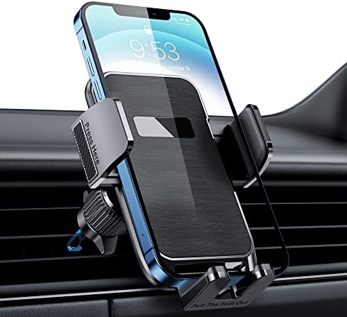 Qifutan Premium Anti-Shake Car Phone Holder with Long Arm Design – Universal Dashboard & Windshield Mount for All Smartphones, Enhanced Stability & Safety for Hands-Free Driving, Black
