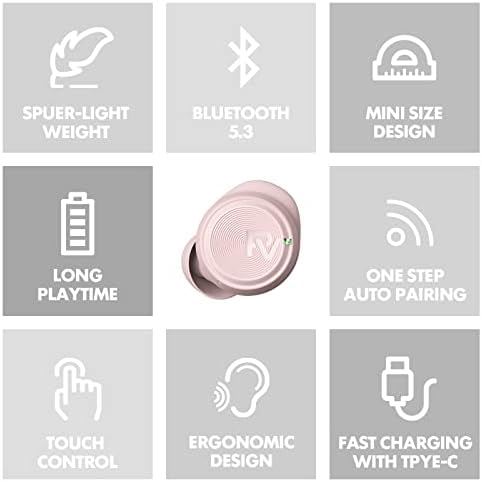 PALOVUE Bluetooth 5.3 Wireless Earbuds – Premium Deep Bass In-Ear Headphones with Built-In Microphone, 35 Hours Playtime, Compact Charging Case, Ideal for Sports, Work, and Everyday Use – Unmatched Comfort and Durability for i Phone & Android Users