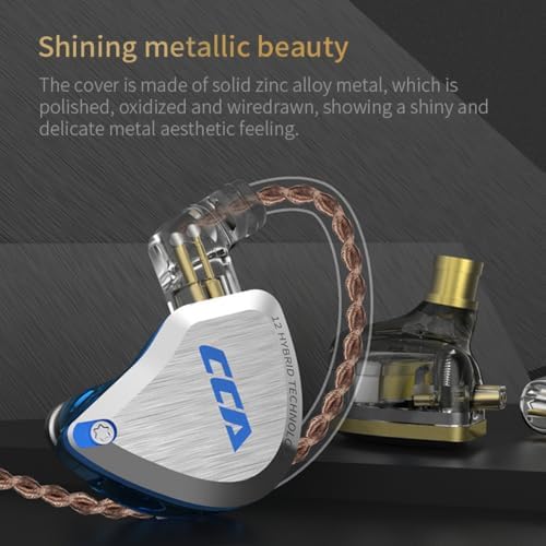 KZ CCA C12 Premium Earbuds with Microphone – Experience Unmatched Audio Precision and Comfort with Dual-Dynamic Drivers for Music Lovers and Professionals Elevate your sound experience with the KZ CCA C12 Earbuds, meticulously designed for audiophiles seeking superior audio fidelity. Featuring cutting-edge dual-dynamic drivers, these earbuds deliver an impressive spectrum of sound with deep bass and crystal-clear treble, perfect for any listening environment, whether you’re commuting, at the gym, or unwinding at home. The integrated microphone allows for seamless hands-free calls, keeping you connected without interruption. Their ergonomic design ensures a comfortable fit for prolonged use, while the durable, tangle-free cable simplifies storage and enhances longevity. Crafted from high-quality materials, the KZ CCA C12 Earbuds are built to resist everyday wear, making them your go-to choice for reliable performance and style. Transform your audio experience today with the KZ CCA C12, the ultimate earbuds for those who value sound excellence and comfort.