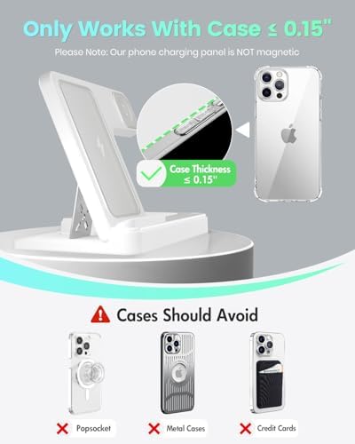 Revolutionary 3-in-1 Wireless Charging Station for Apple Devices – Fast, Efficient Charger Stand for i Phone 16, 15, 14 Pro Max, 13, 12, 11, Apple Watch Series 10 to SE & Ultra, and Air Pods Pro, 4, 3, 2 – GETPALS Compact Design for a Clutter-Free Charging Experience