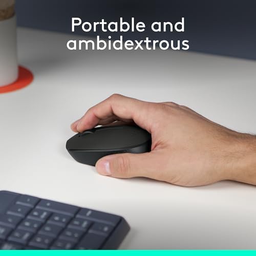 Logitech M170 Wireless Mouse – Ultra-Responsive Optical Tracking, Ambidextrous Design for All Users, 2.4 GHz USB Mini Receiver, 12-Month Battery Life, Perfect for PC, Mac & Laptop – Elevate Your Productivity with Seamless Wireless Freedom