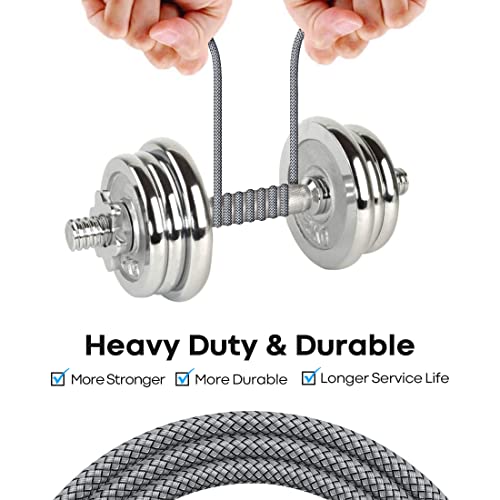 CLEEFUN 20 ft USB Type C Cable – Extra Long Nylon Braided Charger Cord for Fast Charging & Data Transfer, Compatible with Samsung Galaxy Note, LG, Moto, Pixel, Switch & More – Durable & Tangle-Free Design for Ultimate Convenience