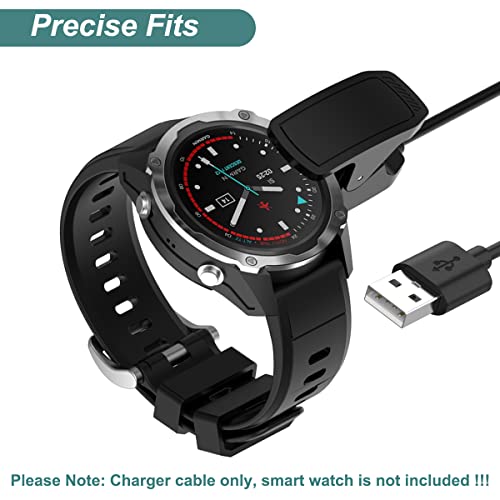 Kissmart High-Speed USB Charger for Garmin Descent Smartwatches – Compatible with G1, G2 Solar, Mk3, Mk2 S, Mk2 i, Mk2, Mk1 & X50 i – Durable Replacement Charging Cable for Adventure-Ready Power Solution