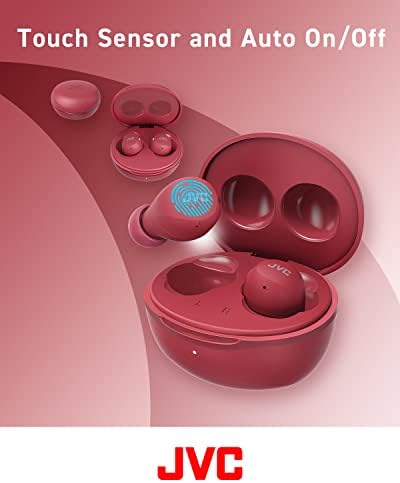 JVC Gumy Mini True Wireless Earbuds – Ultra-Light Bluetooth Headphones with Neodymium Drivers, 23-Hour Battery for Uninterrupted Music, IPX4 Water-Resistant Design Perfect for Active Lifestyles, Effortless Device Pairing for On-the-Go Listening