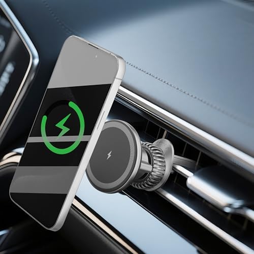 Elevate Your Driving Experience with the VICTORY & GIFT 15 W Mag Safe Car Charger – Premium Magnetic Wireless Charging Solution for i Phone 12-16 Series – Fast, Reliable, and Effortlessly Stylish Mounting for Uninterrupted Connectivity on the Road