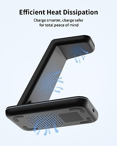 Revolutionize Your Charging Routine with the Joy Geek 3-in-1 Wireless Charger Station for Samsung Devices – Fast Charging Dock for Galaxy Watch7 Pro/4/3/Active2/1, S24/S23 Ultra/S22/S21/S20/Note 20, Z Fold & Flip, and Buds 3 Pro – Enhanced Compatibility, Sleek Design, and Built-in Safety Features for Efficient Power Management