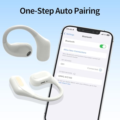 Elevate Your Audio Experience: Premium Bluetooth 5.3 Sport Earbuds with IP7 Waterproof Protection, 24-Hour Playback, Noise-Canceling Technology, and Secure Over-Ear Hooks for Unmatched Performance in Any Environment