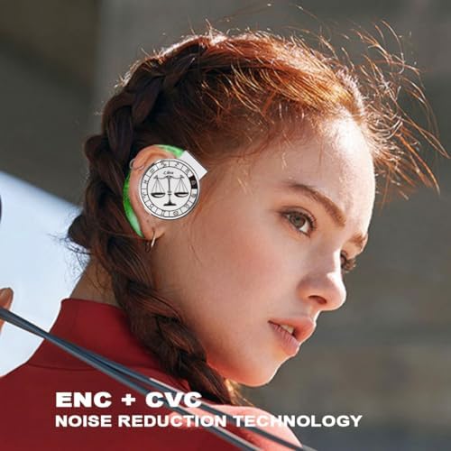 Discover the Ultimate Bluetooth V5.3 On-Ear Headphones for Active Lifestyles – Innovative Open Ear Design with Secure Earhooks, Featuring Advanced Noise Cancelling Technology and Extended Battery Life – Perfect Gift for Virgo Constellation Lovers and Music Aficionados – Enjoy Immersive Sound Quality Anywhere You Go