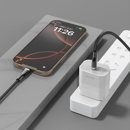 Fast Charging USB C to Lightning Cable | Apple MFi Certified 35 W Charger for i Phone 14, 13 Pro Max & i Pad | 1.2 m Zinc Alloy Braided Cord | High-Speed Data Sync & Durable Design for Ultimate Performance