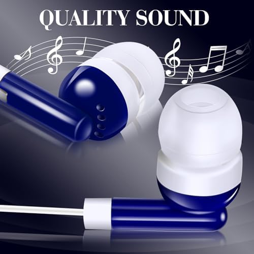 Bulk Konohan 100-Piece Earbuds – Individually Packaged 3.5 mm Headphones for Educational Settings – Lightweight, Durable Student Earphones Designed for Comfort in Classrooms, Libraries, and Learning Environments – Hygienic Black Design for Extended Use and Enhanced Focus