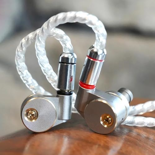 TINHIFI CNT Driver In-Ear Monitor Earbuds – Ultimate Audiophile Experience with Ergonomic Comfort, Detachable Silver-Copper Cable & Premium Metal Housing for Exceptional Sound Clarity – Perfect for Musicians and Music Enthusiasts