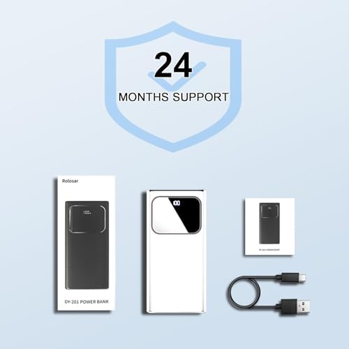 Ultimate 10,000 m Ah Portable Charger with 15 W Fast Charging – Multi-Device Power Bank Featuring 4 Outputs & 3 Inputs – Built-In USB-C & USB-A Compatibility for i Phone 16/15/14/12 Pro & Samsung S22/S21 – Lightweight & Travel-Friendly Power Solution for On-the-Go Charging