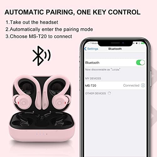 Ultimate Green Wireless Earbuds with Earhooks – Bluetooth 5.1 Noise Cancelling Sports Headphones, Waterproof Design for Secure Fit During Workouts, Compact Earphones for Enhanced Sound Quality and Durability