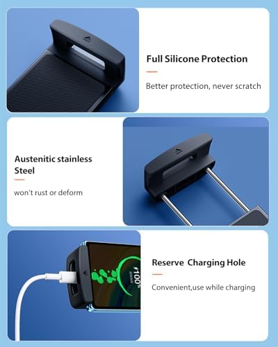 Revolutionize Your Roadtime with the 360° Rotatable Car Phone & Tablet Mount – Universal Holder for Samsung Galaxy Z Fold, i Pad Mini, Pro & Pixel Fold – Secure Dashboard Cradle for 4-12.9″ Devices, Enhanced Stability & Effortless Installation for Safe Navigation and Streaming on the Go