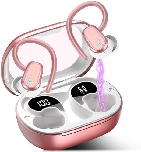 Experience the Future of Sound with OYIB Bluetooth 5.4 Wireless Earbuds – Immersive Deep Bass Sport Headphones with IP7 Waterproof Durability, 50-Hour Playtime, and Advanced ENC Microphone for Superior Call Clarity – Perfectly Crafted for Fitness Enthusiasts and Active Lifestyles in Elegant Cream White