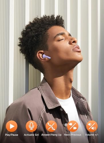Advanced Bluetooth 5.4 Wireless Earbuds with Active Noise Cancelling (ANC) and Immersive Deep Bass – Uninterrupted 48-Hour Playtime for Ultimate Comfort and Connectivity, Ideal for Workouts, Travel, and Home Entertainment