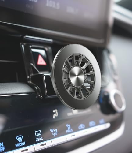 Mag Safe F-150 Phone Holder for Ford Trucks (2015-2020) – Premium Magnetic Mount for i Phone 15/14/13/12/Mini Series – Effortless Air Vent Setup, 360-Degree Rotation, and Optimal Driving Safety – Tailored for Hands-Free Navigation and Quick Device Access