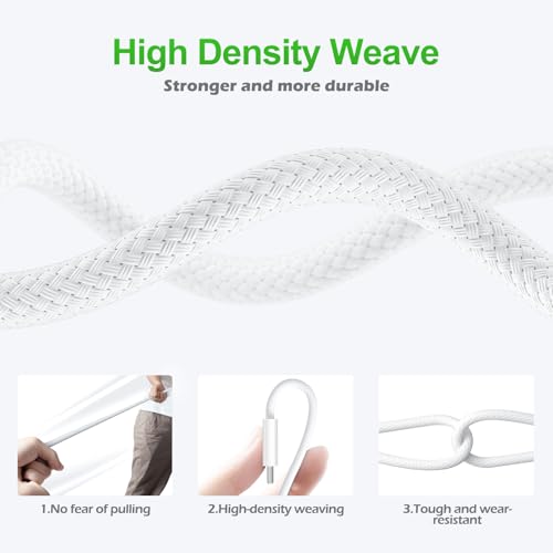 140W USB-C to Magnetic 3 Safe Charging Cable(2 M/6.6 ft) for M4 MacBook Air Pro Charger, Magnetic Charger Cord for MacBook Pro (16″/14″2024/2023/2021), Air (15″/13″M4 2025, M3 2024, M2 2023, M2 2022) – Enhanced Compatibility and Speed