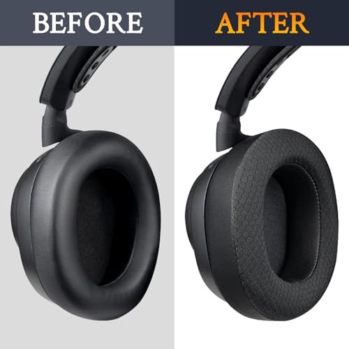 Ultimate Comfort Upgrade: SOULWIT High-Density Mesh Replacement Earpads for Steelseries Arctis Nova Pro Wireless Headphones – Enhanced Noise Isolation Foam Cushions for Immersive Sound Quality – Sleek Black Design