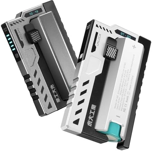 Tactical Portable Charger Case Power Bank – 20 W USB-C Multi-Device Charging Shell for i Phone 16/15, Mac Book & Samsung – Ultimate On-the-Go Power Solution (Battery Not Included) – Enhanced Style & Performance