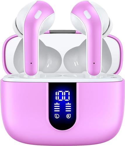 TAGRY True Wireless Bluetooth Earbuds – 60 Hours Playback with LED Battery Display, IPX5 Waterproof, Wireless Charging Case – Perfect for Sports, TV, Smartphones, and Laptops – Superior Sound Quality and Comfort for Active Lifestyles