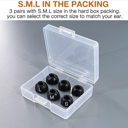 Ultimate Comfort Memory Foam Eartips for Soundcore P40 i & DENON Per L/Denon Per L Pro – Enhanced Noise Isolation & Superior Fit for Immersive Audio Experience