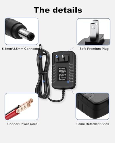 Universal 12 V 1.5 A Switching Power Supply Adapter – Reliable AC to DC Converter with 100-240 V Input, 18 W Output, and Multiple Compatible Tips for Versatile Device Powering