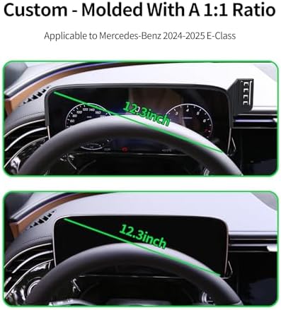 Wireless Charging car Phone Holder for Mercedes Benz E-Class 2024 2025 Accessories 12.3 inch Screen Fixed Clip,360° Rotation car Phone Mount Compatible with MagSafe – Enhanced Compatibility and Speed