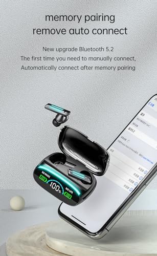 Revolutionary Waterproof True Wireless Earbuds – Bluetooth 5.3 In-Ear Headphones with Touch Control, Built-in Mic, and LED Power Display – Model 32 for Ultimate Connectivity and Sound Quality in Any Environment