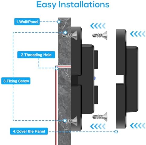 Enhanced Performance Linkstyle 2 PCS RV USB Outlets – 30 W USB-C & 18 W QC3.0 Quick Charge Sockets with LED Indicator for 12 V/24 V Vehicles – Reliable Charging Solution for Car, Marine, and RV Adventures