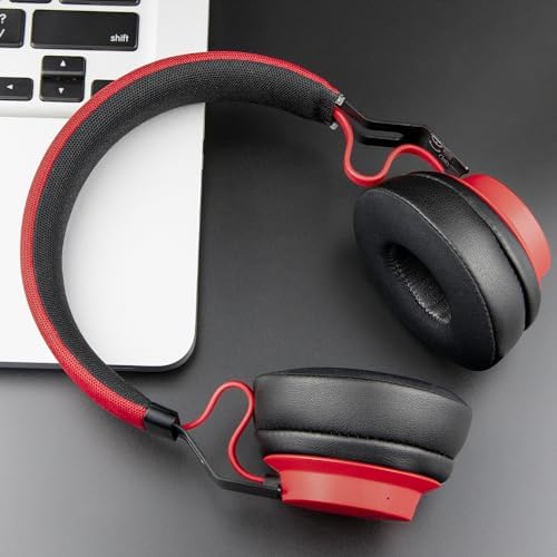 SOULWIT Premium Cooling Gel Earpads for Jabra Move/Elite 25 h Wireless Headphones – Advanced Noise Isolation Foam with Breathable Ice Silk Fabric for Ultimate Comfort and Superior Sound Quality – Elegant Black Gold Aesthetic Upgrade