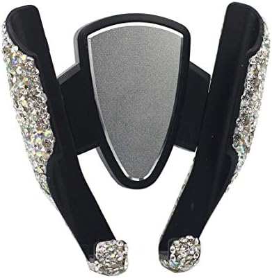 Glamorous Rhinestone Universal Car Air Vent Phone Holder – Elegant Hands-Free Accessory for Smartphones with 360-Degree Rotation and Secure Grip – Stylish Auto Vent Mount Enhancing Safety and Luxury