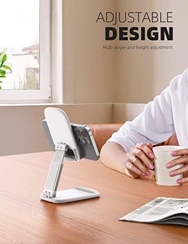 Lamicall Pink Phone Holder, Desk Accessories – Rose Gold Pink Office Cell Phone Holder, Desktop, Office Desks Accessories, Desk Decor for Women, for iPhone, 4-8” Phone – Enhanced Compatibility and Speed