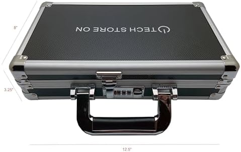 Ultimate Aluminum USB Thumb Drive Organizer Case – Shockproof & Antistatic Storage Solution for 48 Drives with Swivel Handle – Perfect for Portable Data Management and Travel Efficiency