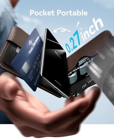 Ultra-Slim 5000 m Ah Mag Safe Power Bank – Effortlessly Charge Your i Phone 16/15/14/13/12 Series with Lightweight Magnetic Wireless Charger – Fast 20 W USB-C & 7.5 W Wireless Charging – Safe, Stylish, and Perfect Travel Companion for On-the-Go Power Solutions