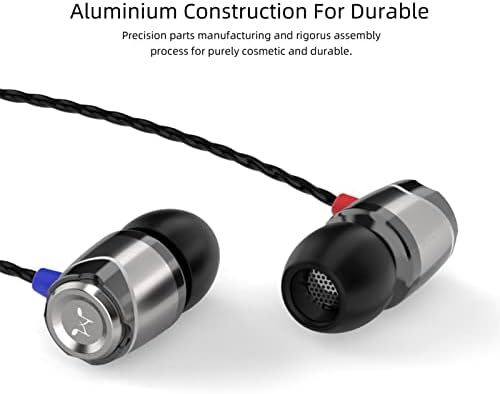 Unleash the Power of Sound with Sound MAGIC E10 C Wired Earbuds – Hi-Fi Stereo Earphones Featuring Noise Isolation, Enhanced Bass, and Integrated Microphone for Clear Calls – Tangle-Free Cord in Sleek Gunmetal Finish for Ultimate Durability and Compatibility Across Devices