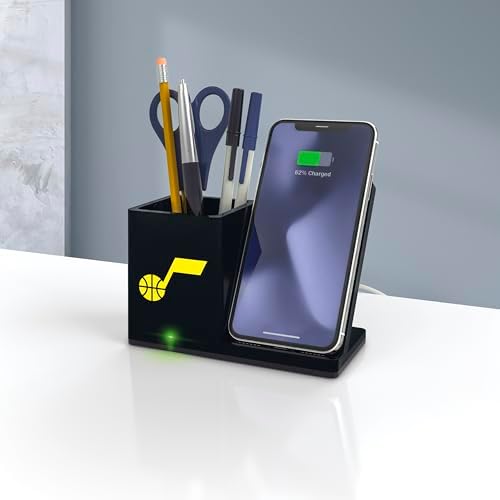 SOAR Smart Wireless Charger & Stylish Desktop Organizer – Fast 10 W Charging for Qi-Enabled Devices, Clutter-Free Workspace Solution with Built-in Storage and Safety Features