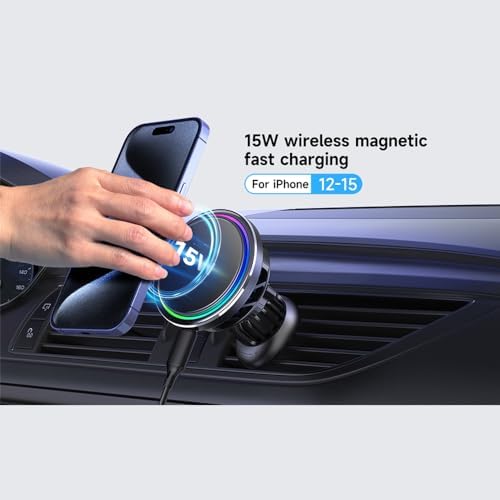 Revolutionary Qi2 Magnetic Wireless Charging Stand for Apple i Phone 15/16 Pro Max – Fast Charging with Semiconductor Cooling Technology for Optimal Device Safety and Performance