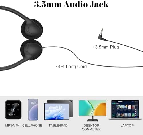 Elevate Learning with Our 30-Pack Kids Headphones – Comfortable 3.5 mm Plug Design for Schools & Libraries, Ideal for Group Activities and Interactive Audio Projects