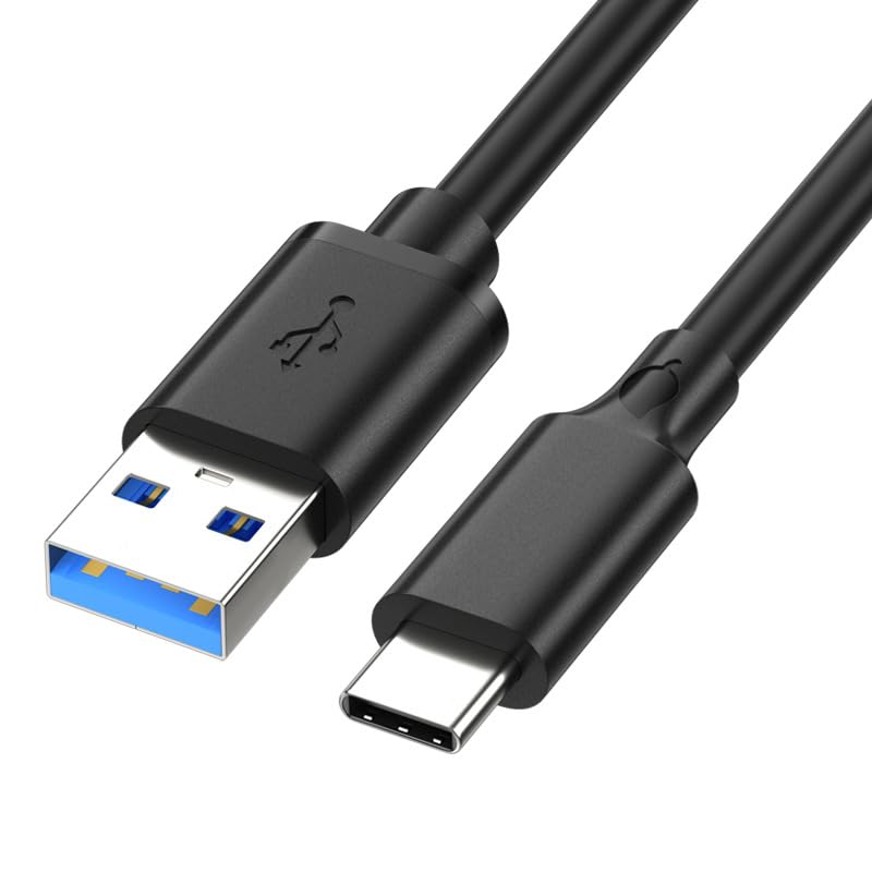 USB 3.0 Cable,USB 3.0 to USB C,USB a to USB C, USB-c 3.2 gen 2 Cable,(3-Pack/1FT) high Speed 10 Gbps Data Transfer for Portable External Hard Drive – Black – Enhanced Compatibility and Speed