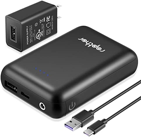 Rapthor 7.4 V 3 A & 5 V 2 A Ultra Compact Battery Pack – Dual Output Power Solution for Heated Vests, Jackets & Hoodies – Lightweight and Fast Charging Portable Charger for Outdoor Adventures – Stay Warm & Mobile in Cold Conditions