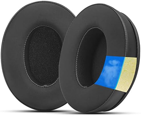 Ultimate Comfort Replacement Ear Pads for Hyper X Cloud II Wireless & Cloud Alpha – Luxurious Velour & Premium Protein Leather with High-Density Foam for Enhanced Gaming Experience – Quick Installation & Sleek Black Design