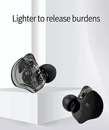 KZ ZSN PRO X Dual Driver Earbuds – Hi-Fi Stereo Headphones with Balanced Armature & Dynamic Driver, Ergonomic Comfort for Optimal Listening, Detachable Cable & Built-In Microphone, Perfect for Audiophiles & Everyday Use – Golden Finish